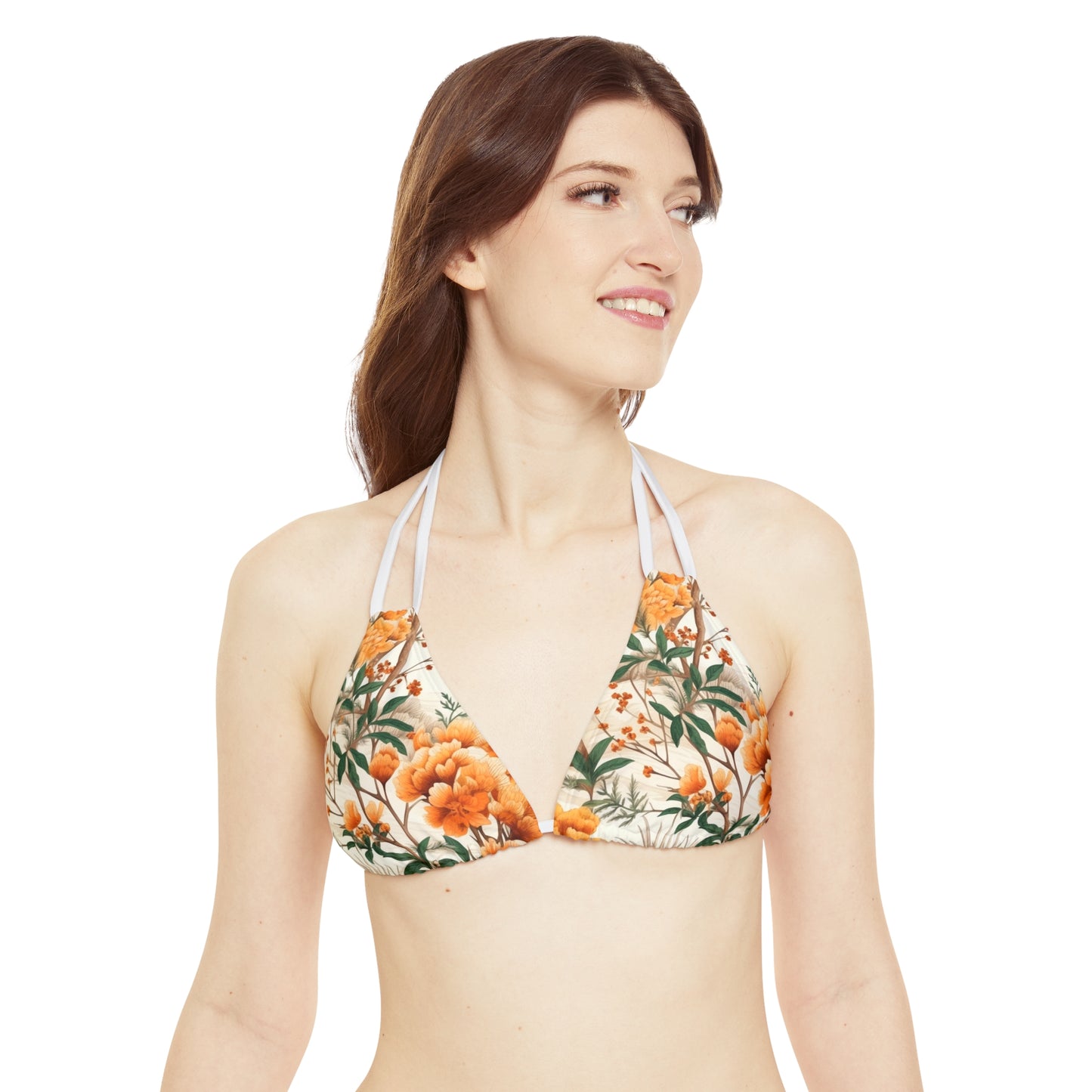 Four Seasons Beauty: Spring, Summer, Autumn & Winter Design Strappy Bikini Set (AOP)