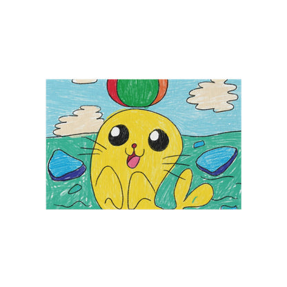 Seal Trick Marine Ocean Animal Sea Creature Outdoor Rug