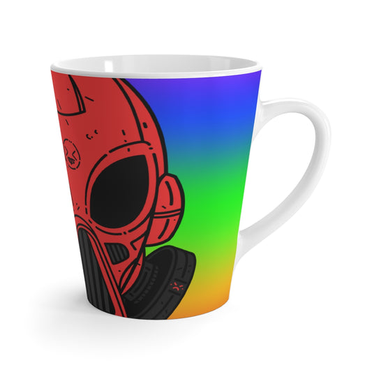 Peace Pride Visitor Alien Robot Cyborg Future Tech Latte Mug