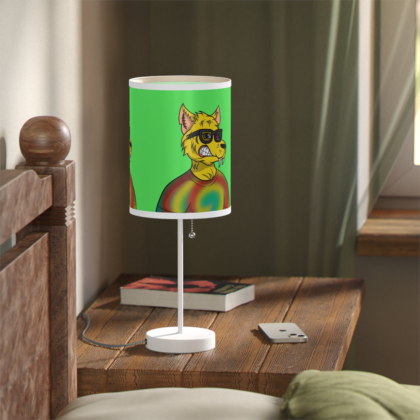 Wolf Hip Cool Stud Breathtaking Cyborg Lamp on a Stand, US|CA plug