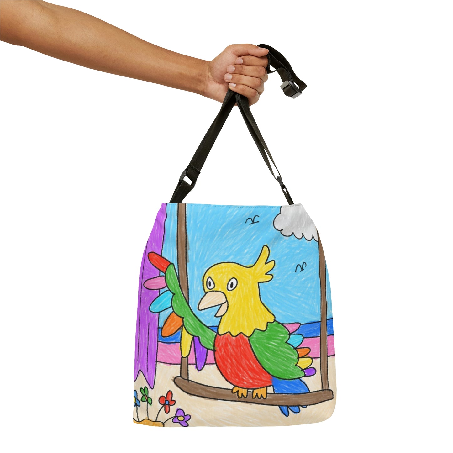 Animal Lover Parrot Perfect Gift for Parrot Owners Adjustable Tote Bag (AOP)