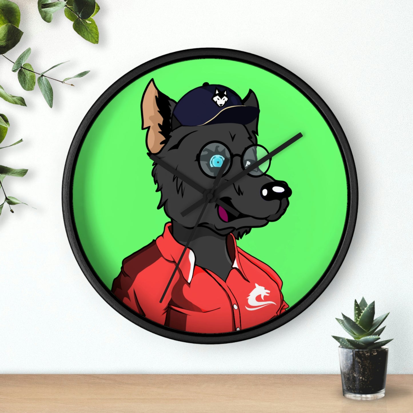 Coach Sport Athletic Wolf Wall clock