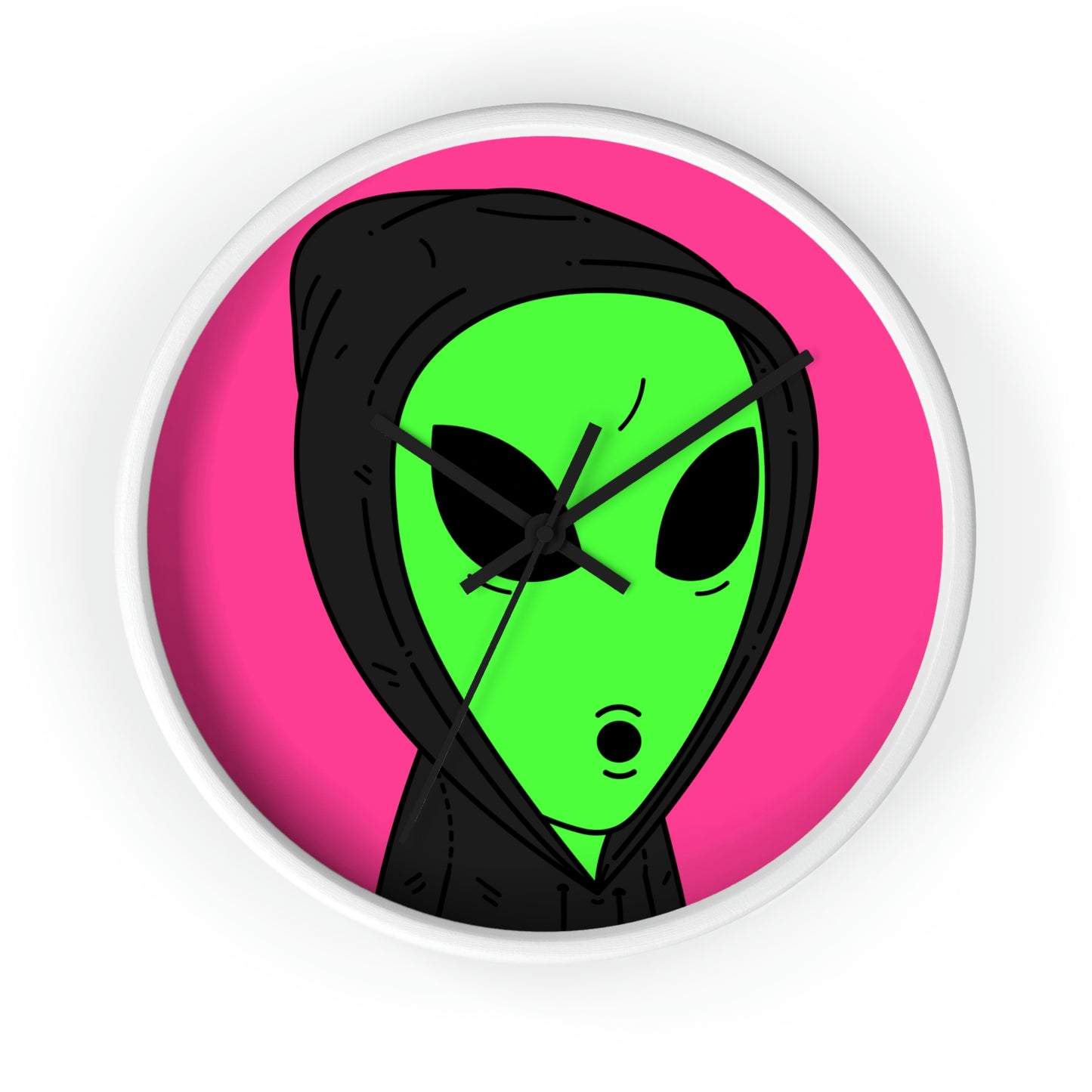 Anonymous Anon Alien Visitor Wall clock