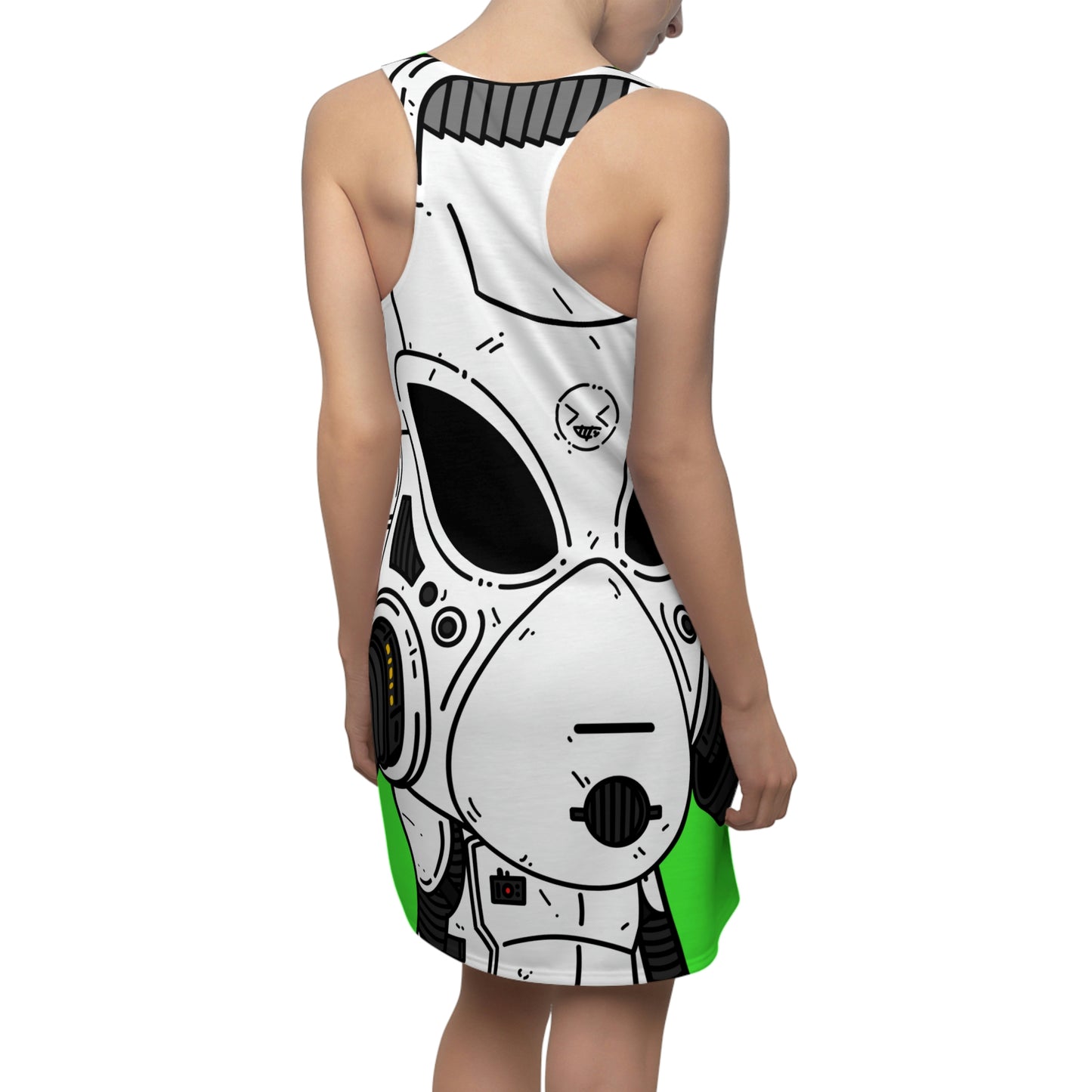 Alien LOL Visitor Women's Cut & Sew Racerback Dress