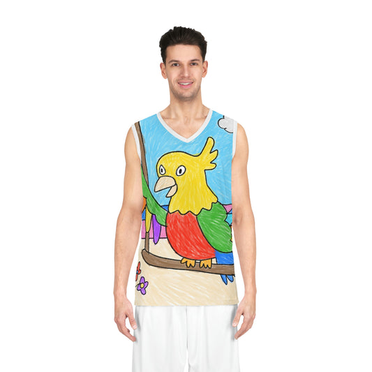 Loro amante de los animales Regalo perfecto para los propietarios de loros Camiseta de baloncesto (AOP) 