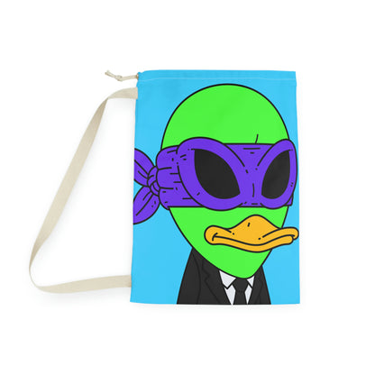 The Visitor 751 Green Alien Fashion Laundry Bag