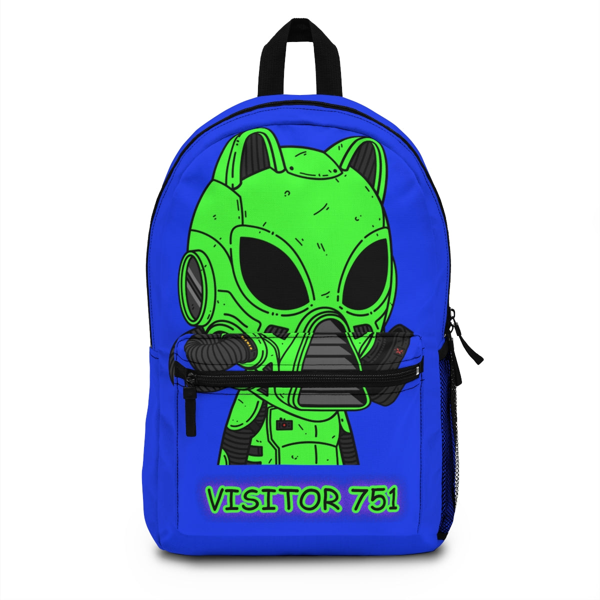 Armored Green Future Alien Cyborg Machine Visitor Crushed Backpack