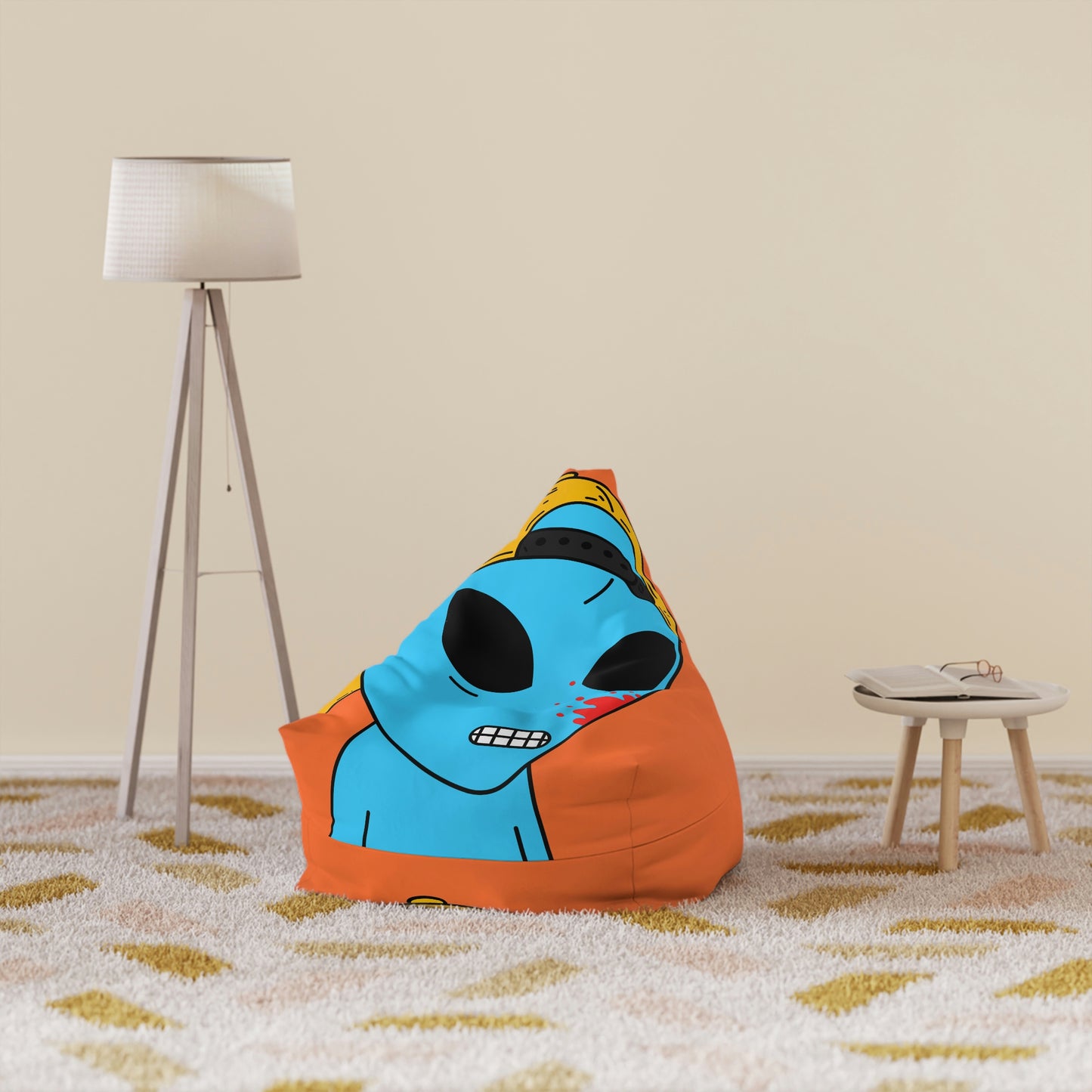 Alien Blue Blood Visitor Bean Bag Chair Cover