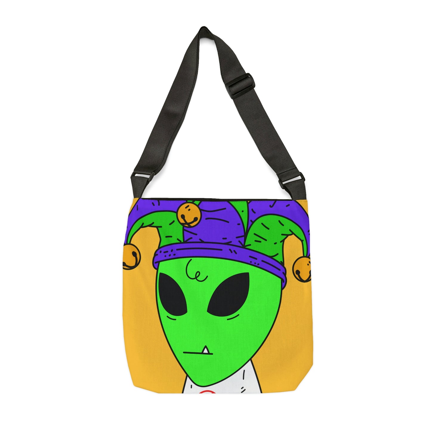 Jester Alien Joker Visitor Adjustable Tote Bag (AOP)