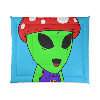 Red Mushroom Head Green Alien Purple Visi sport Jersey Visitor Bed Comforter