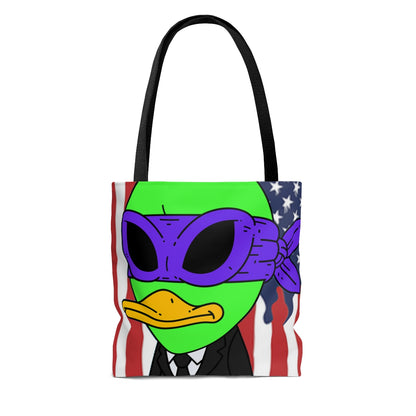 The Visitor 751 USA Flag AOP Tote Bag