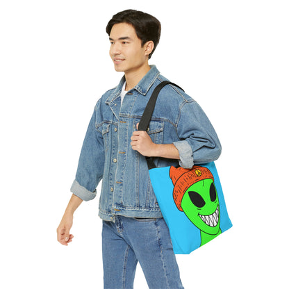 Peace Alien Visitor Adjustable Tote Bag (AOP)