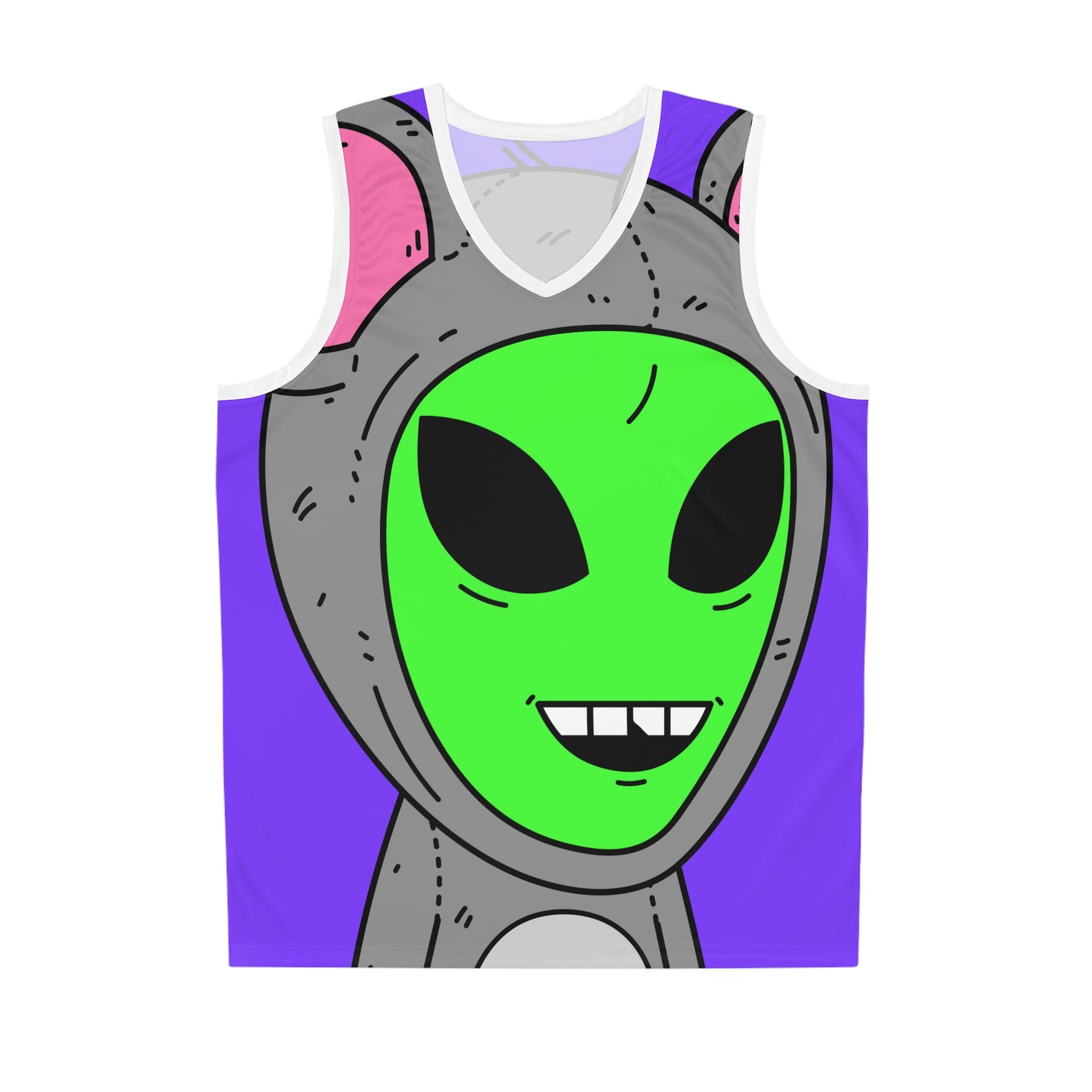 Visitor Mouse Alien Character Basketball Jersey