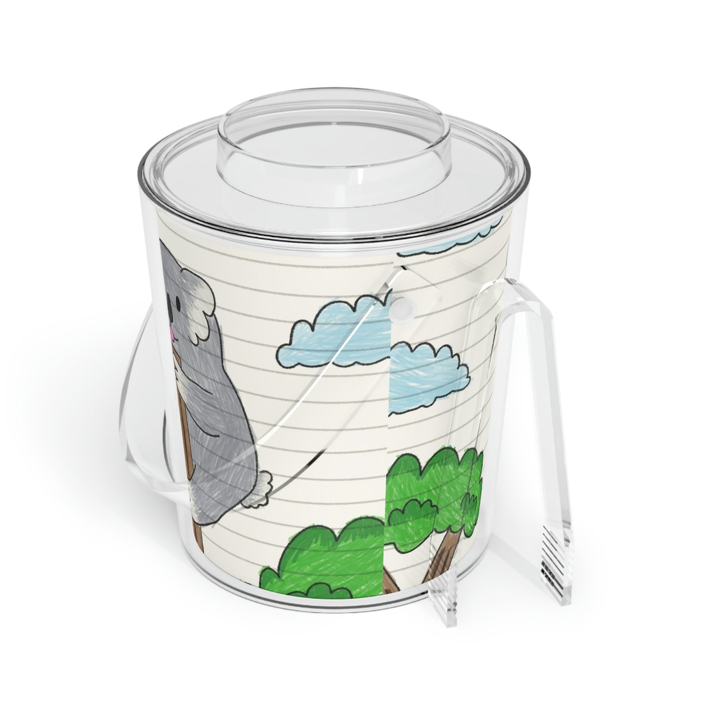 Koala Bear Animal Tree Climber Ice Bucket with Tongs