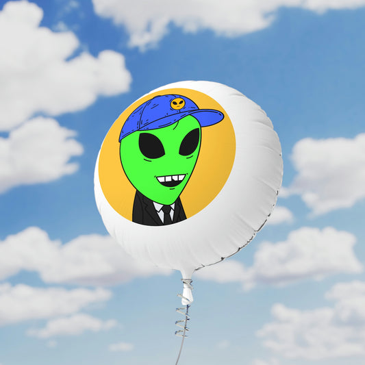 Alien Business Tycoon Visitor Mylar Helium Balloon