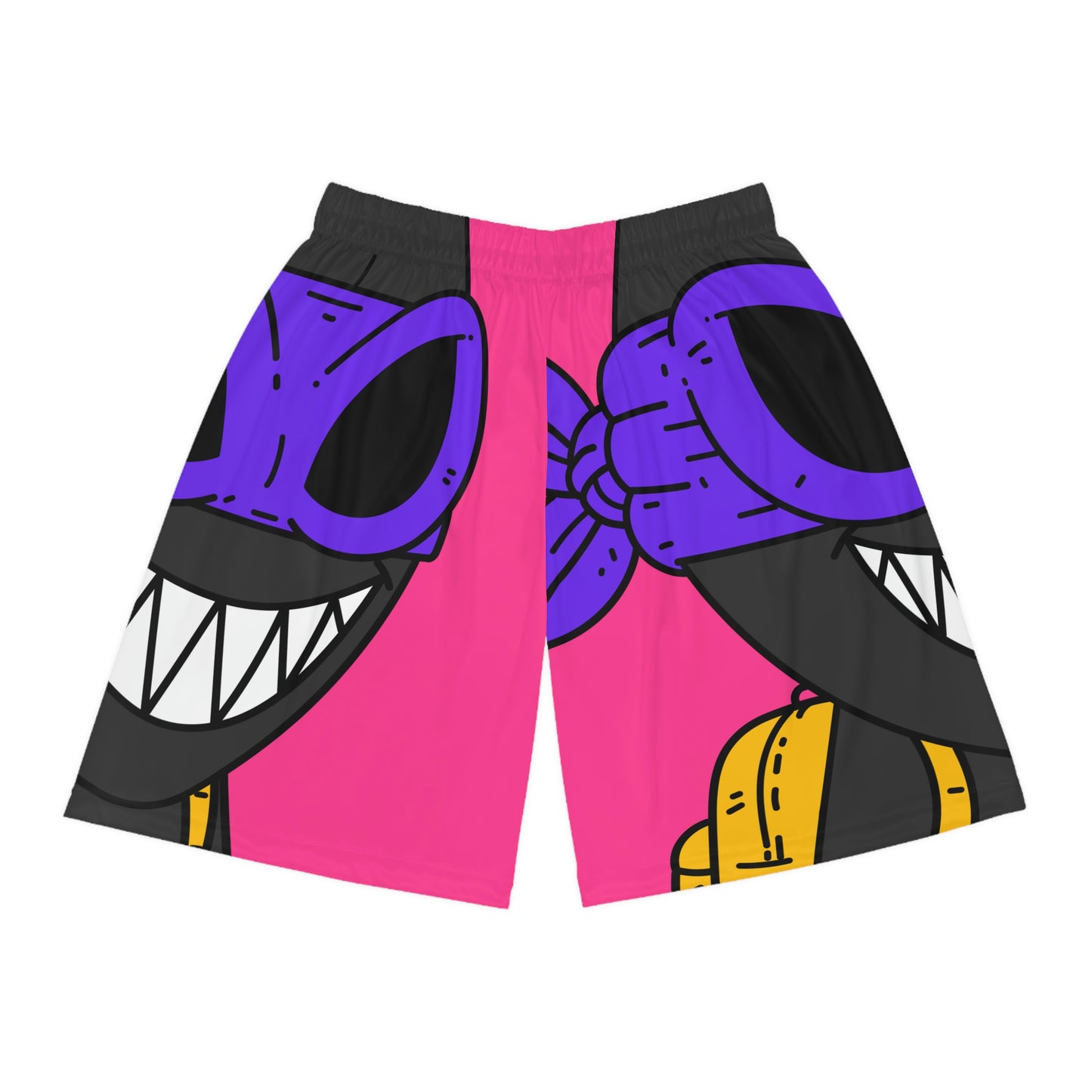 Dark Ninja Warrior Alien Visitor Basketball Shorts (AOP)