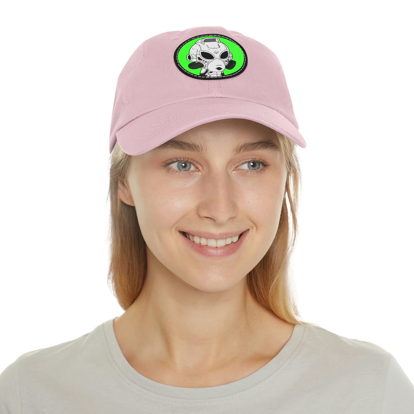 Alien LOL Visitor Dad Hat with Leather Patch (Round)