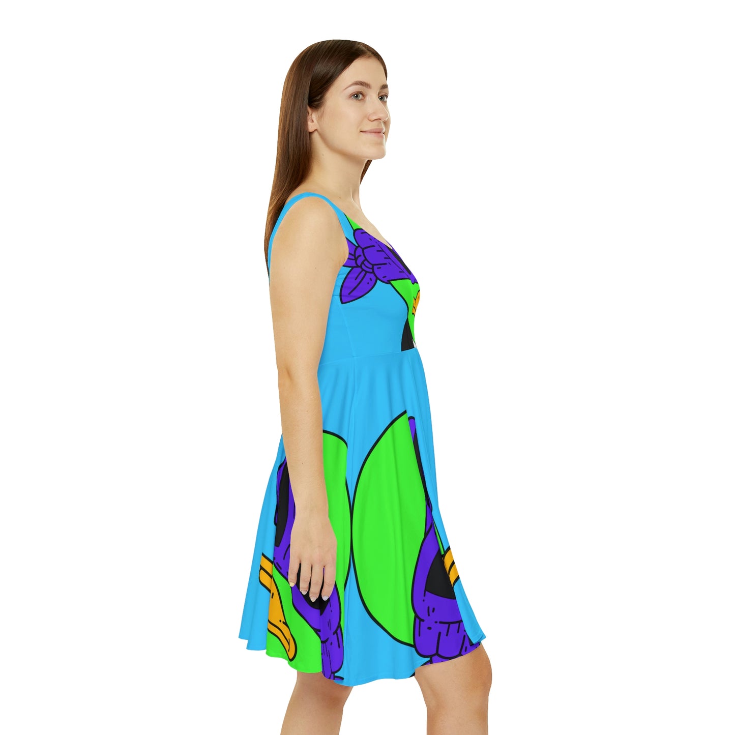 Vestido skater para mujer Alien Visitor 751 Outer Space 