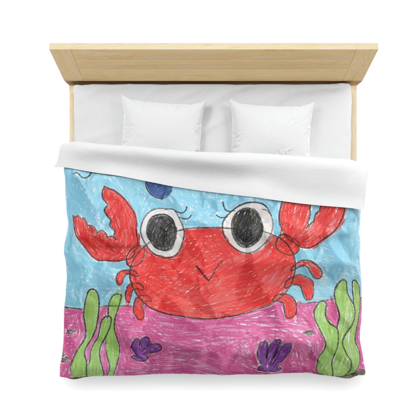 Lobster Crab Graphic Sea Lovers Microfiber Duvet Cover