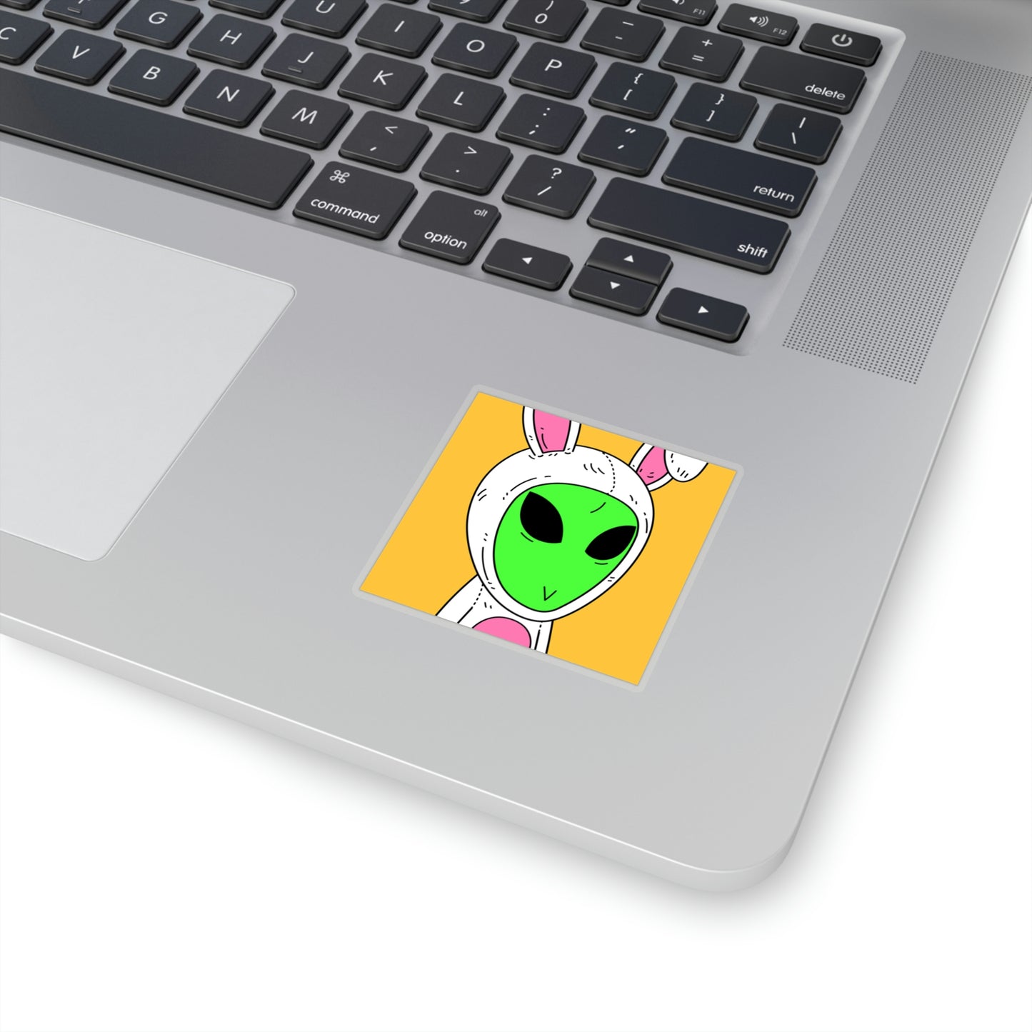 Bunny Easter Rabbit Alien Visitor Kiss-Cut Stickers