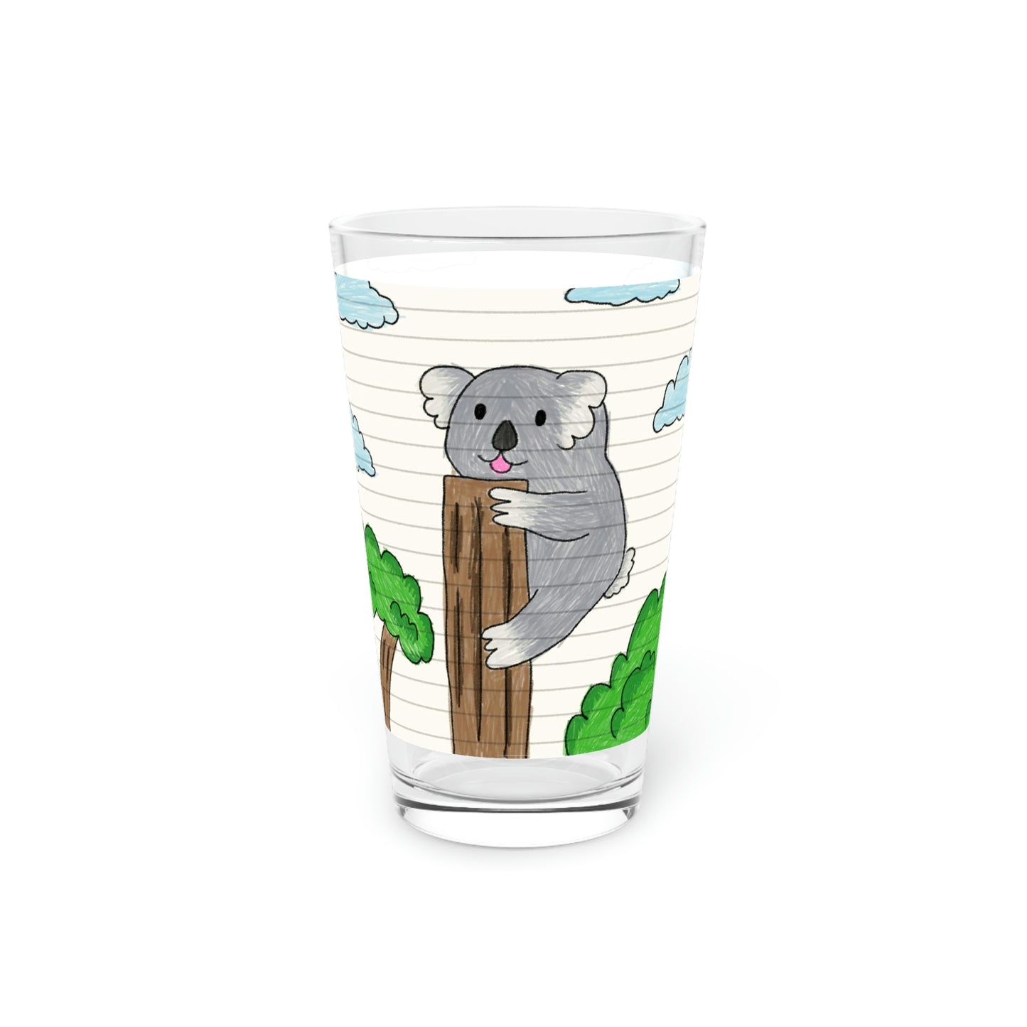 Koala Bear Animal Tree Climber Pint Glass, 16oz