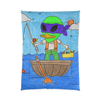 Fishy Alien Fish Catcher Visitor 751 Fishing Comforter