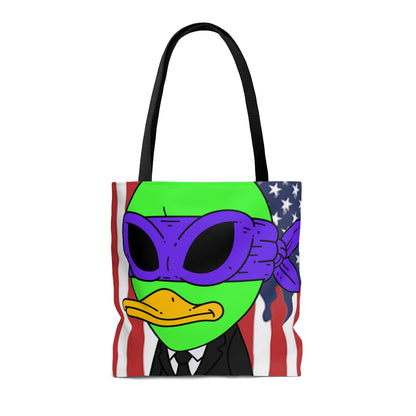 The Visitor 751 USA Flag AOP Tote Bag