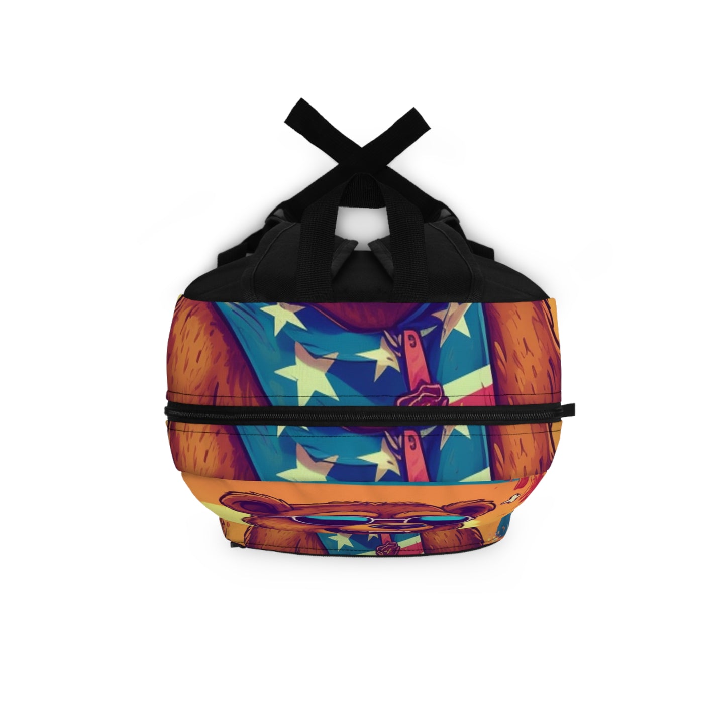 Patriotic Bear's BBQ Bash: Grill and Chill this 4th of July USA Backpack