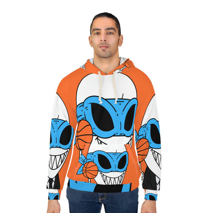 Sudadera con capucha unisex Alien Visitor AOP de baloncesto clásico 