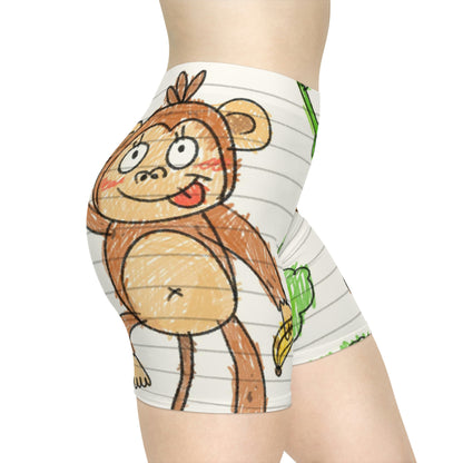 Graphic Monkey - Fun Zoo Clothing for Ape Lovers Women's Biker Shorts