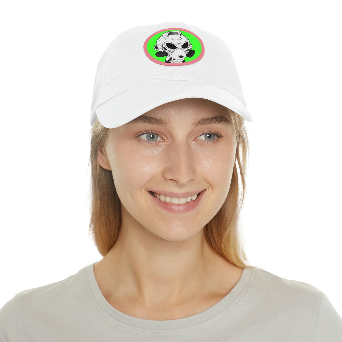 Alien LOL Visitor Dad Hat with Leather Patch (Round)