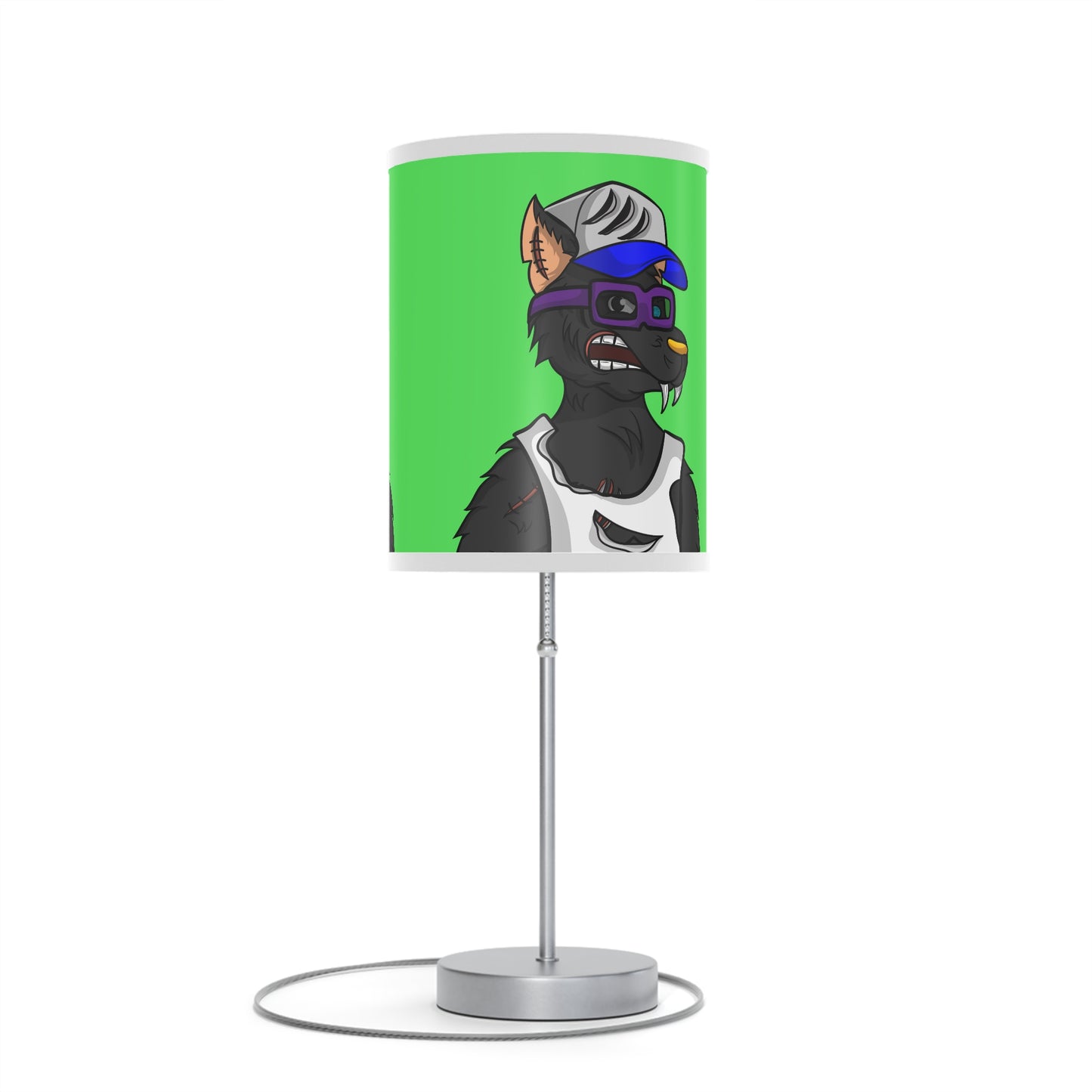 Trucker Truck Werewolf Wolf Gold Nose Digital Anime Lamp on a Stand, US|CA plug