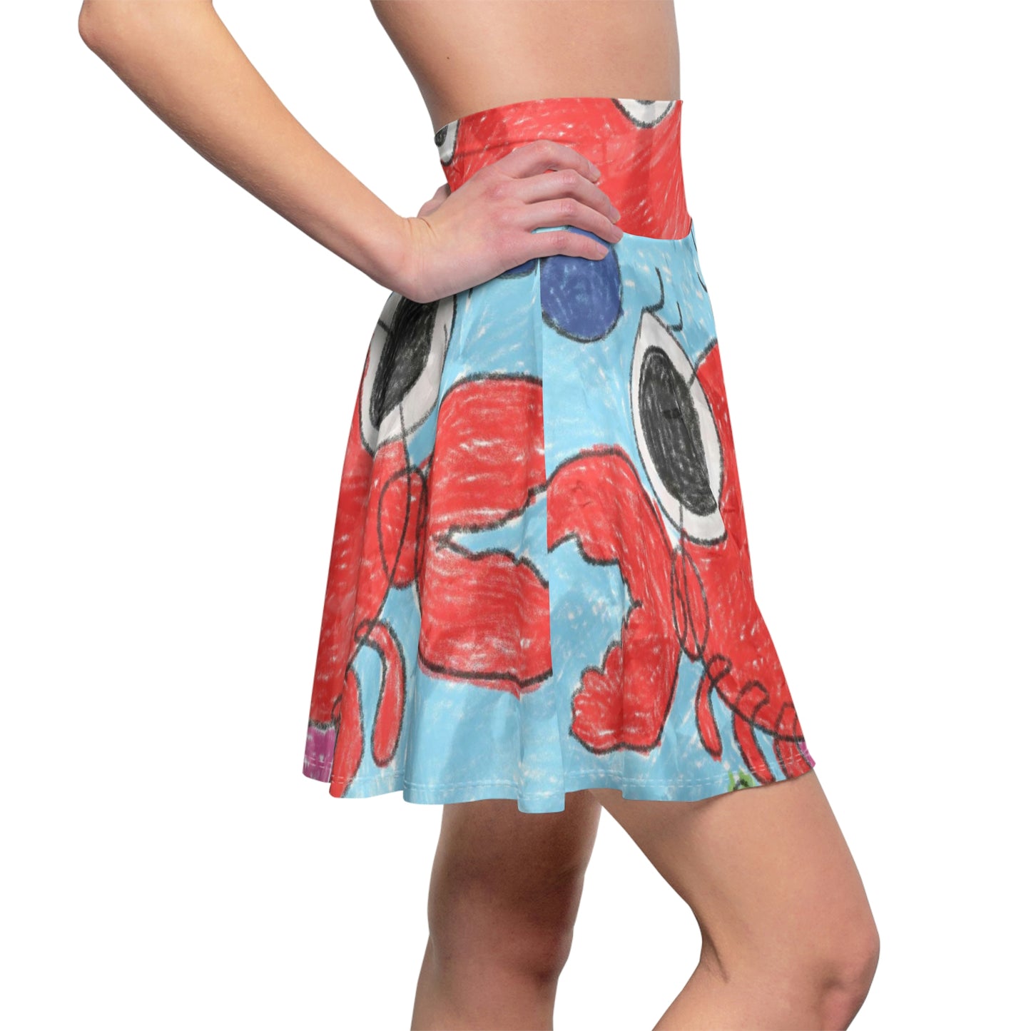 Lobster Crab Graphic Sea Lovers Women's Skater Skirt