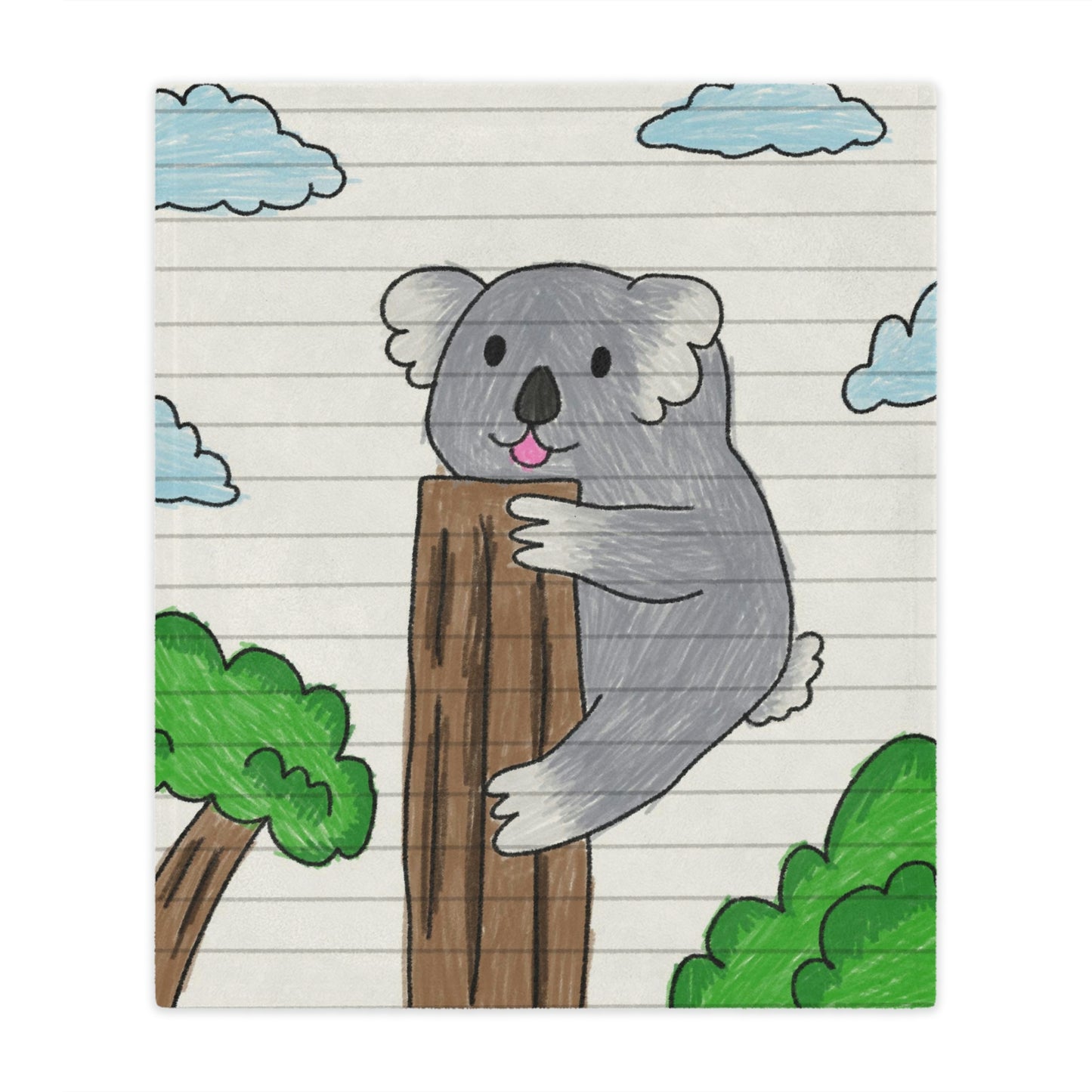 Manta Minky Oso Koala Animal Trepador de árboles 