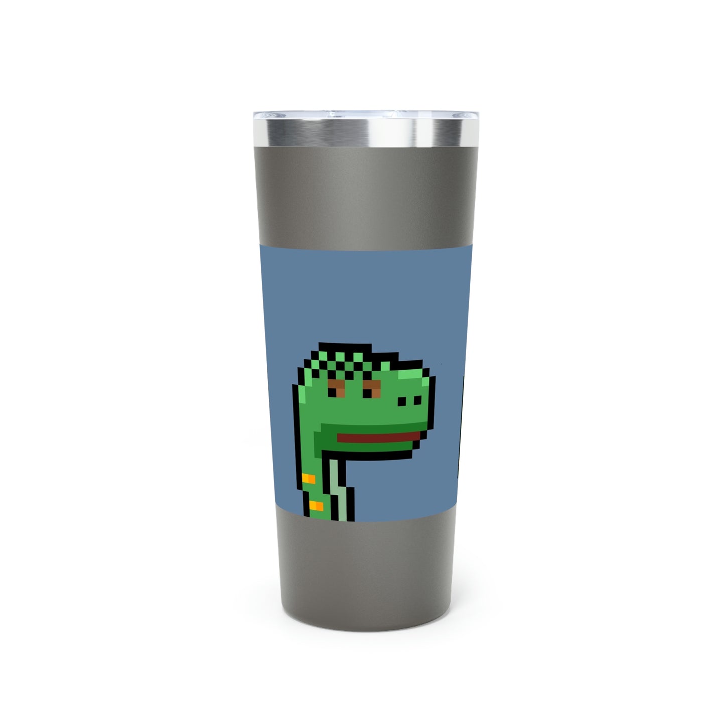 Dinosaur Dino Pixel Copper Vacuum Insulated Tumbler, 22oz