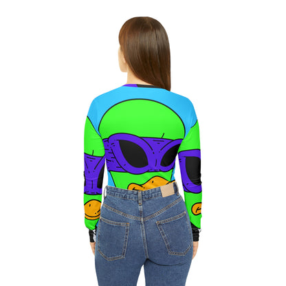 Visitor 751 Alien Women's Long Sleeve V-neck Shirt