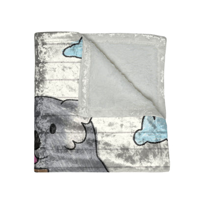 Koala Bear Animal Tree Climber Crushed Velvet Blanket