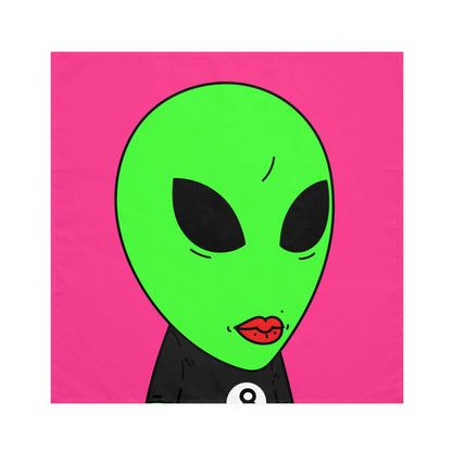 8 Ball Green Alien Lipstick Visitor Pool Player Game Napkins