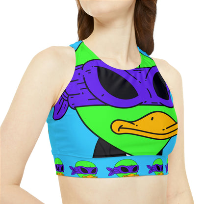 Visitor 751 Alien High Neck Crop Bikini Top