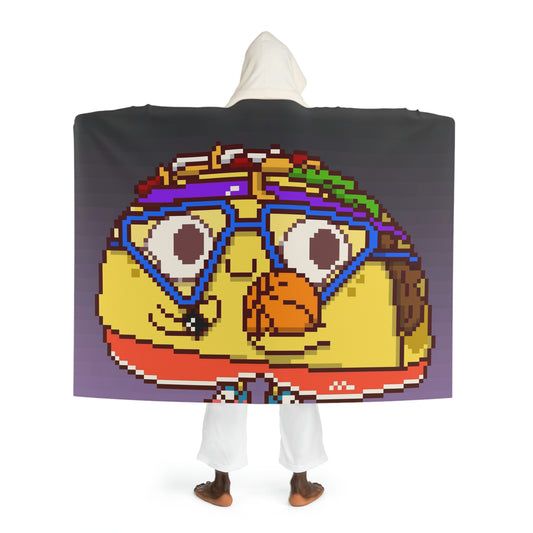 Taco Basketball Proffesional Player Hooded Sherpa Fleece Blanket