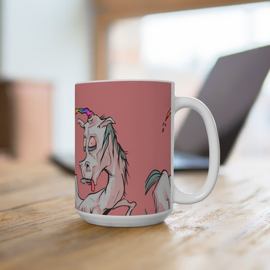 Taza de criatura mítica unicornio 15oz