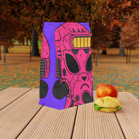 Armored Pink Future Alien Cyborg Machine Visitor Polyester Lunch Bag