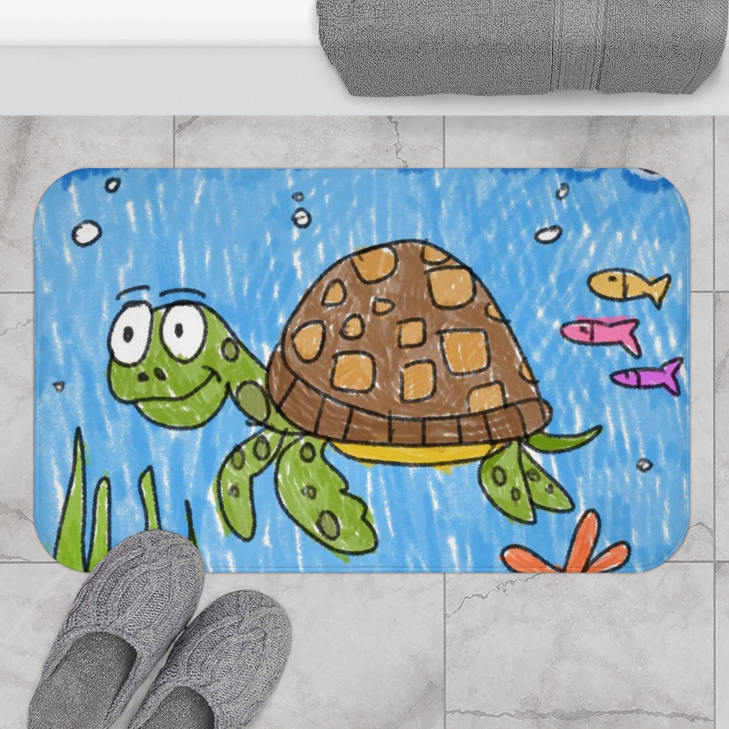 Sea Turtle Beach Sand Ocean Bath Mat