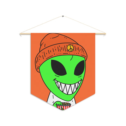 Big Smile Popcorn Green Visitor Peace Hat Pennant