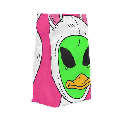 Bunny Ears Green Visitor Duck Face Alien Polyester Lunch Bag