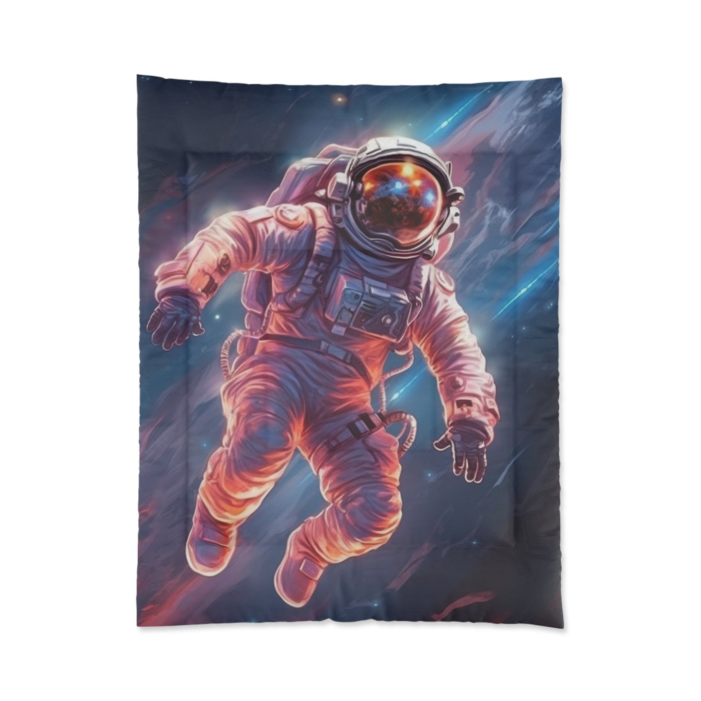 Astronaut Outer Space - Galaxy Starfield Art Comforter