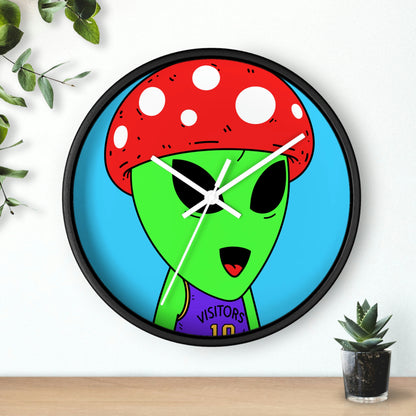 Healthy Sport Jersey Mushroom Alien Wall clock