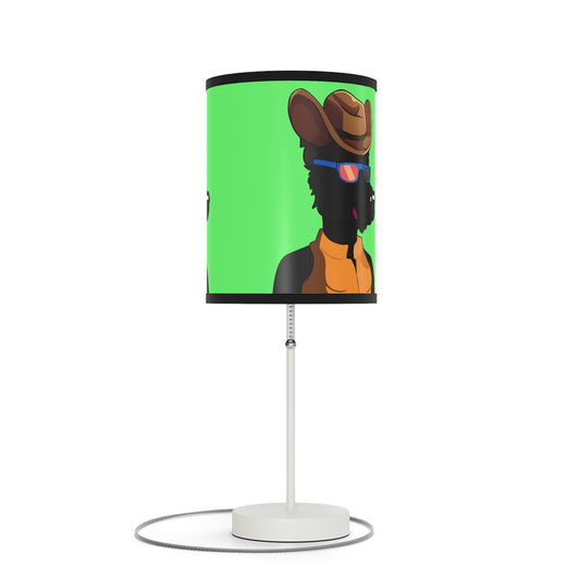 Cowgirl Cowboy Wolf Fashion Werewolve Lamp on a Stand, US|CA plug