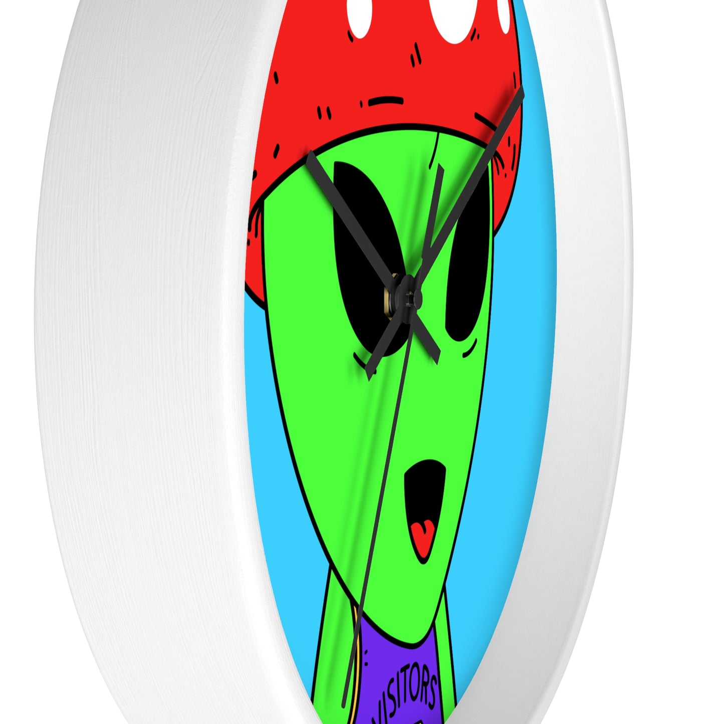 Healthy Sport Jersey Mushroom Alien Wall clock