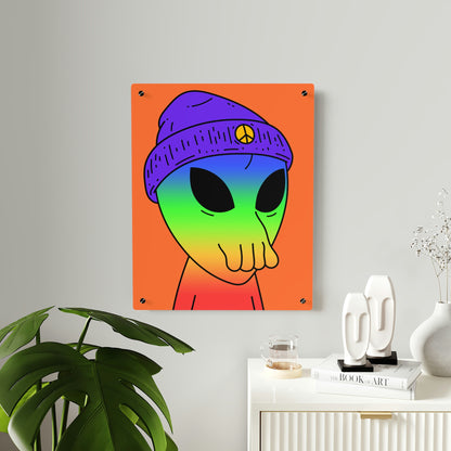 Peace Alien Pride Acrylic Wall Art Panels